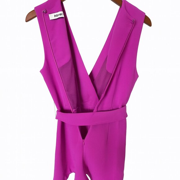 DO+BE Fuchsia Sleeveless Wrap Romper – Size M - Picture 2 of 7